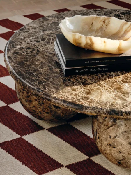 Oxley I coffee table I Dark Emperador Marble - Hình ảnh 3