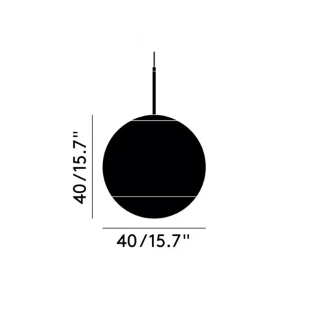 Mirror Ball LED Pendant (Gold) - Hình ảnh 4
