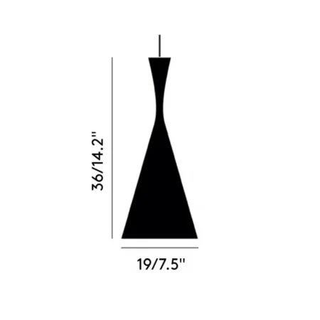Beat LED Tall Pendant - Hình ảnh 6