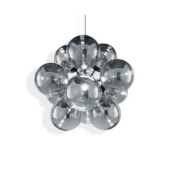 Globe Burst Chandelier (Smoke)