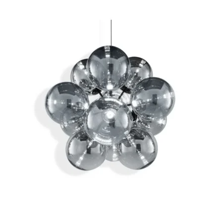 Globe Burst Chandelier (Smoke)