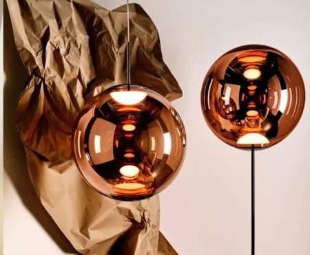 Globe Pendant (Red) - Hình ảnh 5