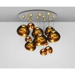 Melt LED Gold Mega Pendant System