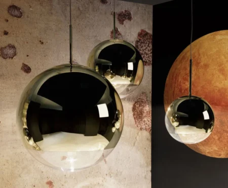 Mirror Ball LED Pendant (Silver) - Hình ảnh 4