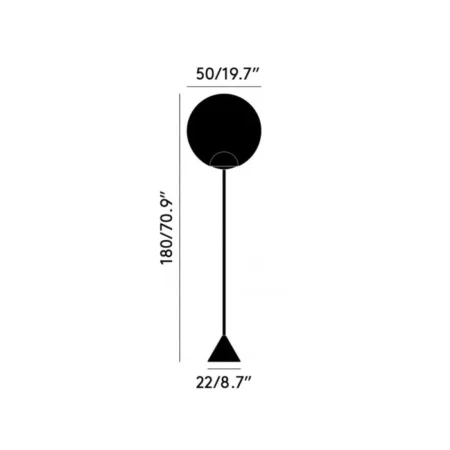 Globe Cone Floor Light - Hình ảnh 3